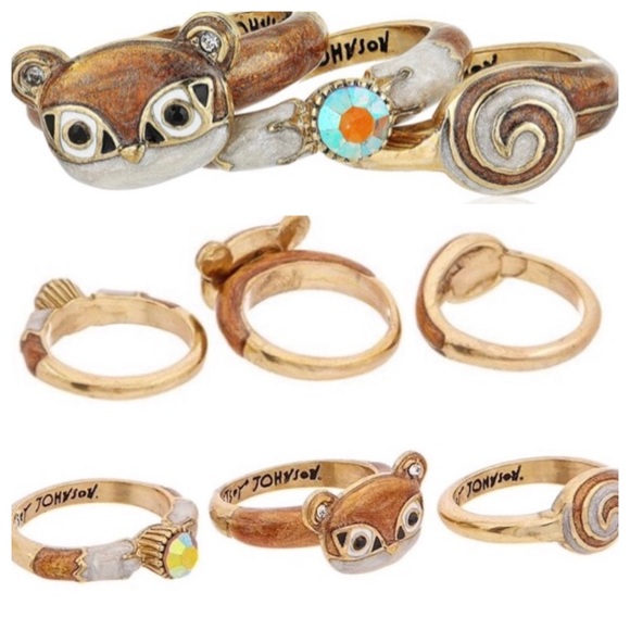 Betsey Johnson | Jewelry | Critter Ring Set | Poshmark
